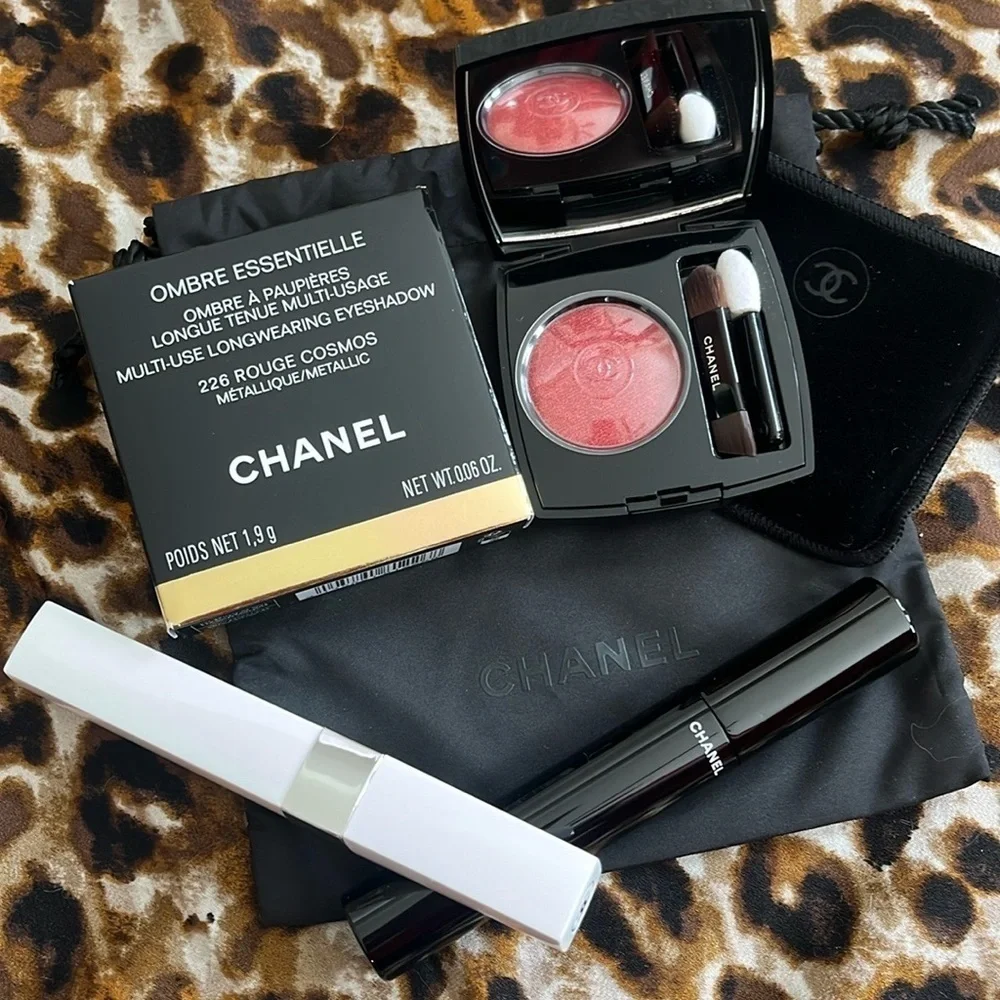 Brand New CHANEL Longwearing Eyeshadow Rouge Cosmos Lash Primer Black Mascara